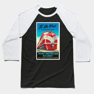 Trans-Australian Railway Baseball T-Shirt